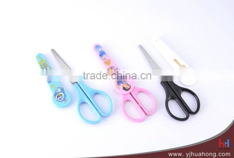 Stainless steel stationery scissors,school scissors with non-stick coating blade (HA-50B)