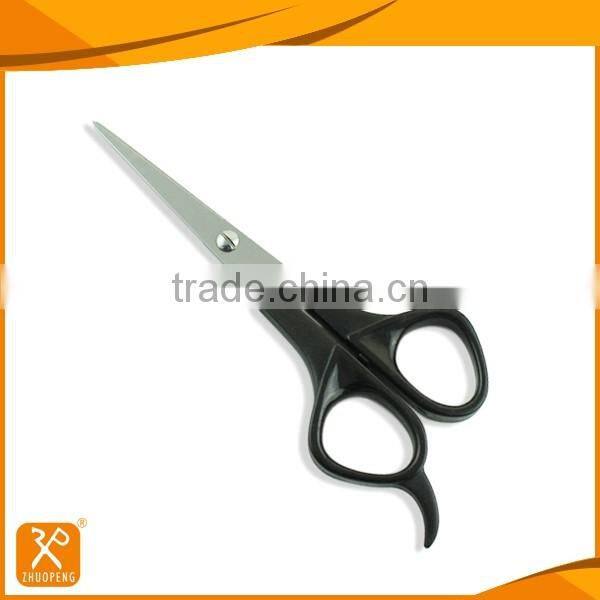 Professional plastic black color handle barber scissors