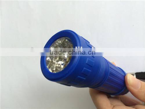 Hot Mini 9 long life LEDs ultra bright Flashlight torch