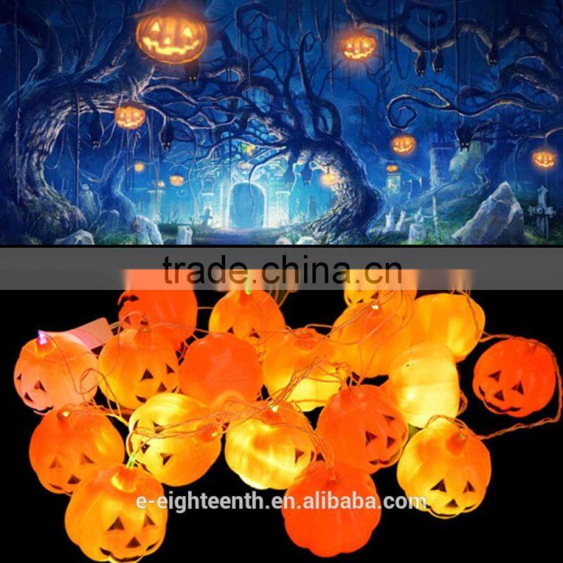 2016 new Christmas Festival Multi-Color Waterproof Hot Sale 4M 20 LED String Fairy Pumpkin Lights Lighting
