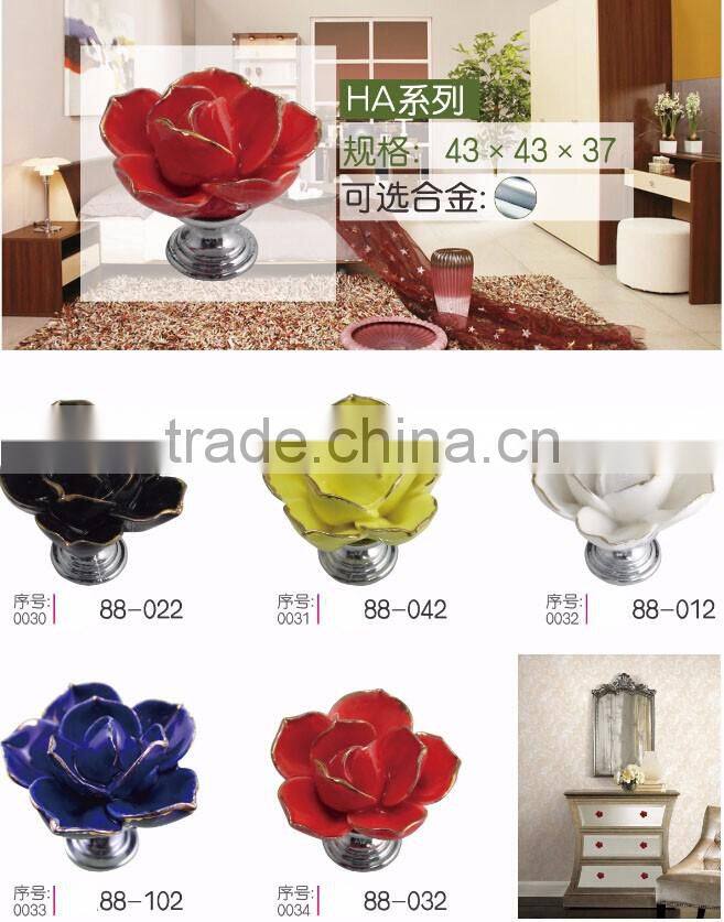 High quality Marble material door knobs Ceramic door handle knobs