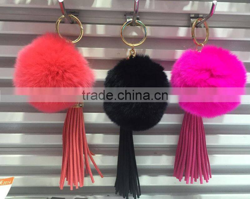 Trendy Rabbit Fur Key Chain K024-006