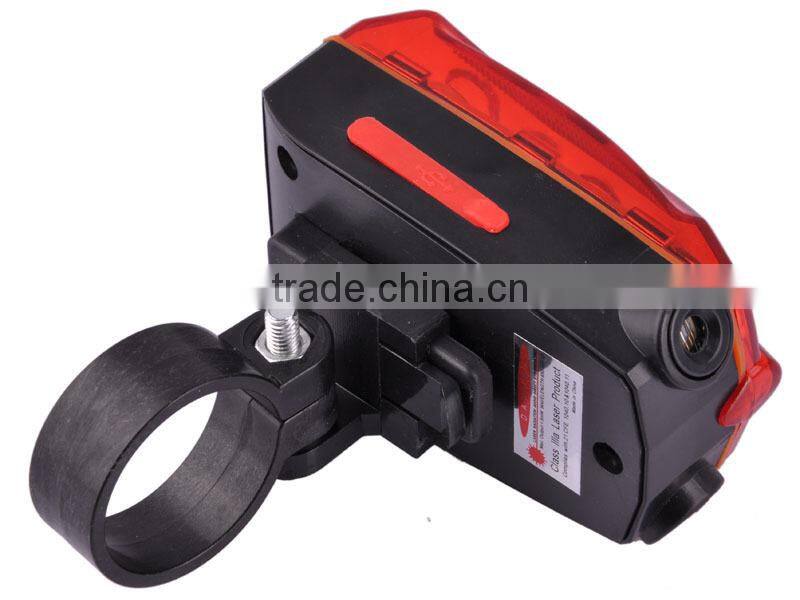China Wholesale Bicycle Accessroy USB LED Red Laser Bike Rear Light, Rechargeable Bicycle Taillight