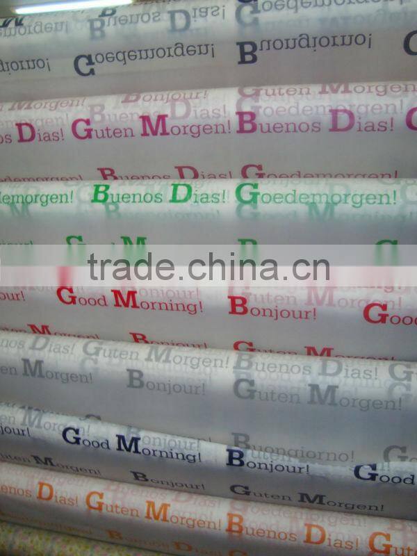 2016 plastic Printed Table cover & Shower curtain Design, Direct factory/Manufactory supply/industrial