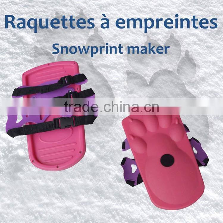 Bear Claw Print Snow Shoes Tracks Kids Bear Footprints in the Snow with strap Kids Winter Snow Shoes Bear Tracks Snow Sand Mud