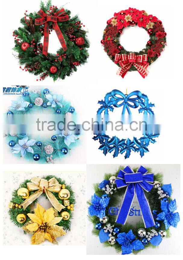 beautiful artificial christmas wreath for doceration