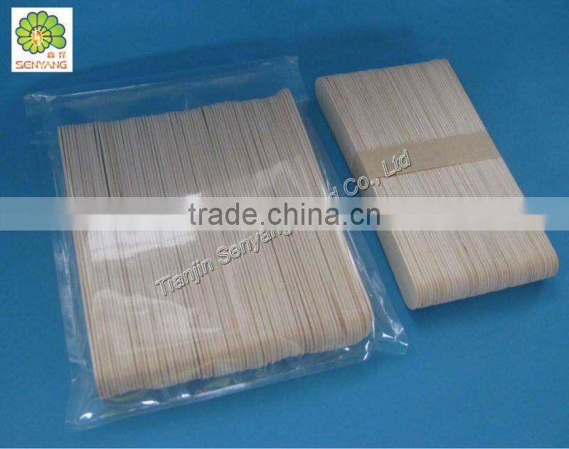 natural wood disposable adult use tongue depressor spatulas