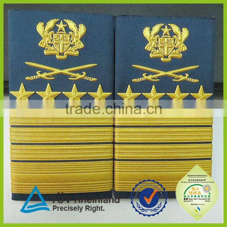 Shoulder boards US navy uniform accessory saler cheap custom epaulet