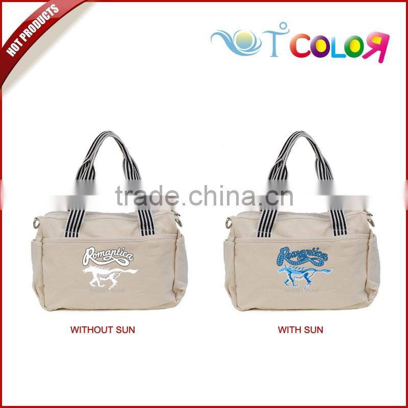 2015 fashion tote bag new design bag wowen bag,custom-made uv color change tote bags
