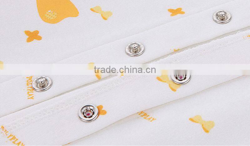 New Design print 100% cotton fabric baby girls romper, baby clothes romper