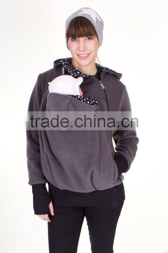 3 in 1 Multifunctional Baby and Mother Carriers Maternity Kangaroo Fleece Jacket Winter Hoodie Coat