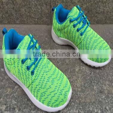 Alibaba stock lot fashion mesh flyknit sports running shoes woman breathe freely