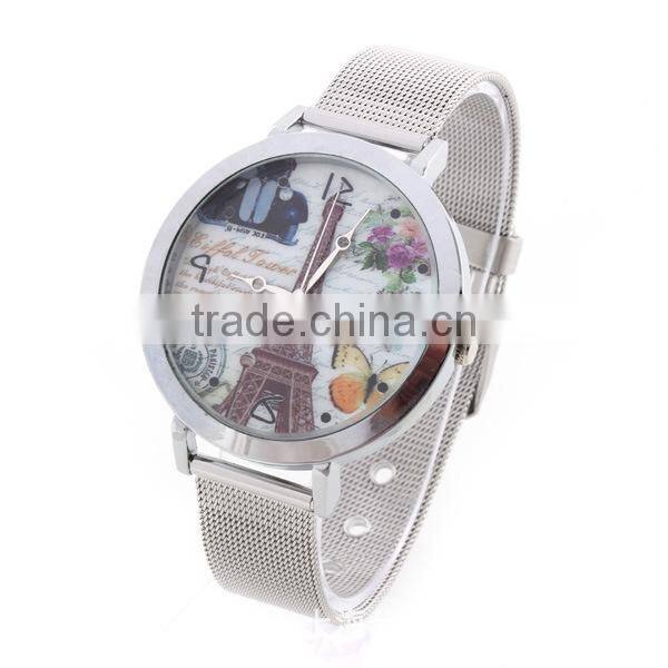 2015 hottest 100%Brand New romantic Eiffel Tower lover watch fancy women watch