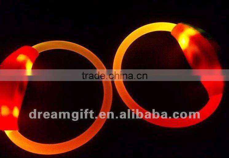 2012 LED light band glow in the darkwristband 5 colors 100 pairs MOQ.