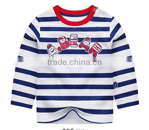 2017 good sale high quality long sleeve t-shirt for kids