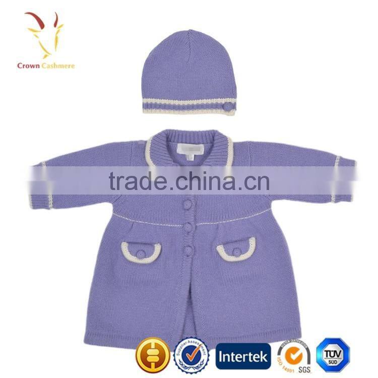 Baby Girl Cashmere Dress,Girls Cardigan Sweater