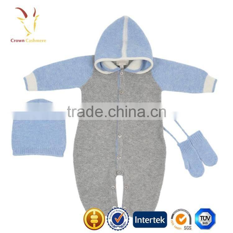 Cashmere Romper Set For Baby