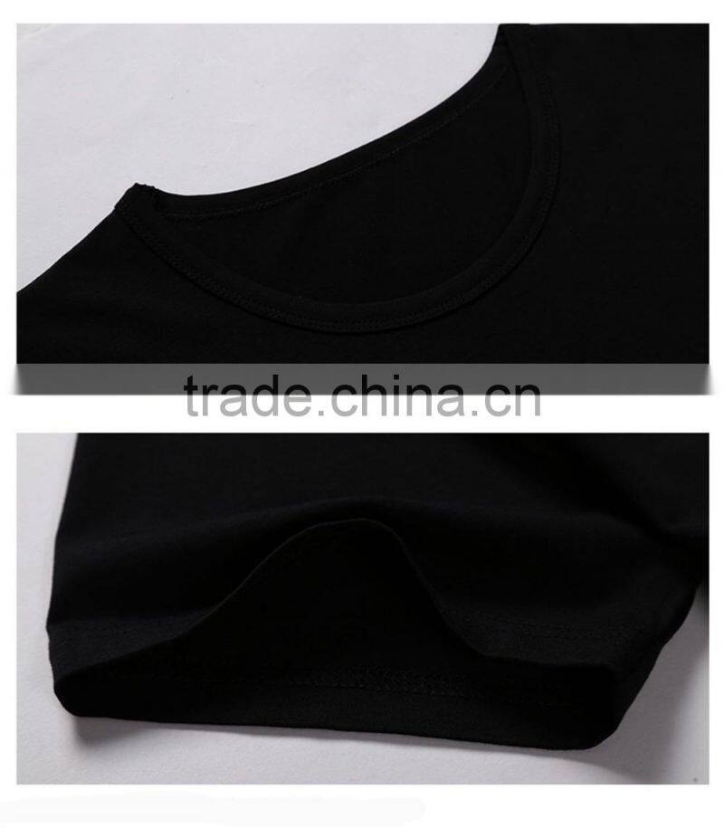 Top quality 97% combed cotton 3% spandex custom print t shirt