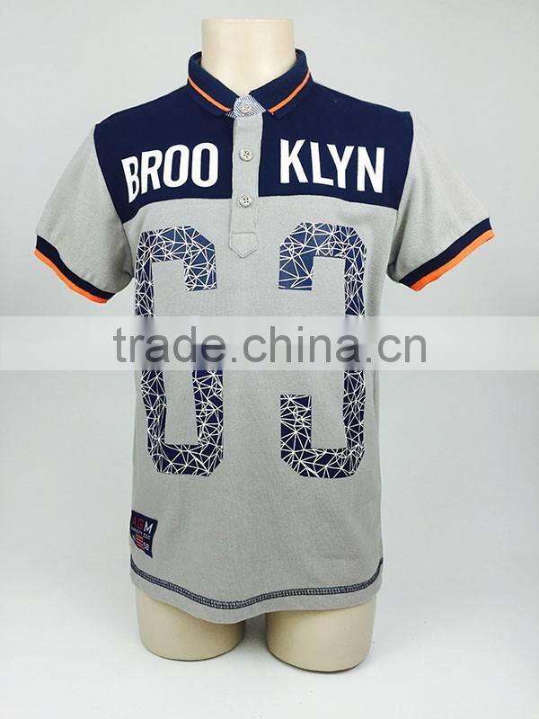 2015 Fashion Design Boys Short stylish t-shirt wholesale