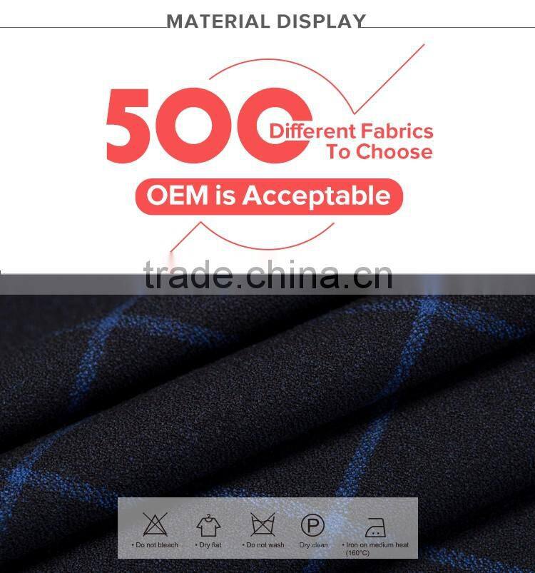 ELPA fancy fashion slimming check designer 3 piece boys wholesale suits