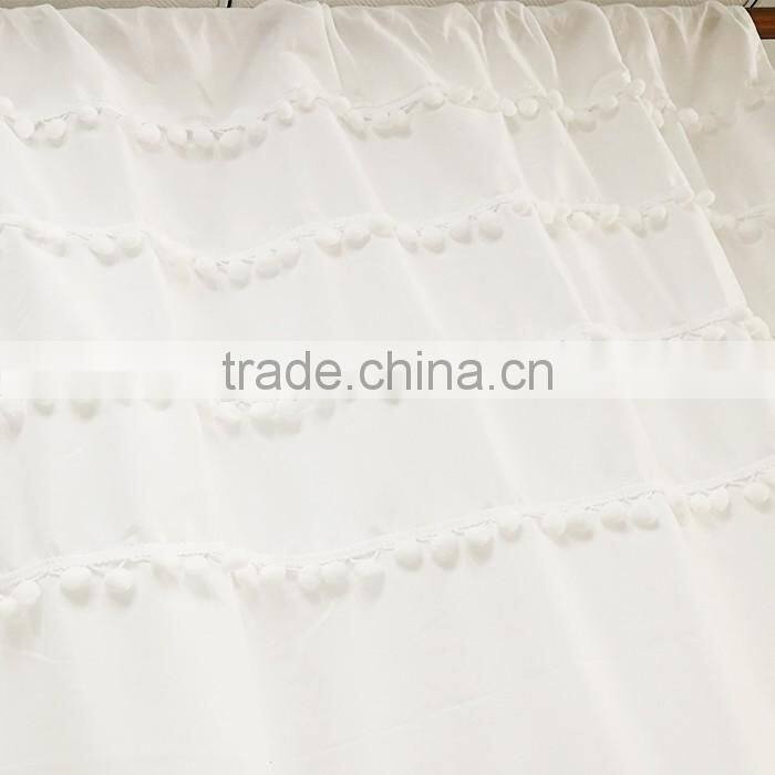 China Supplier Mildewproof Durable Hotel Shower Curtain