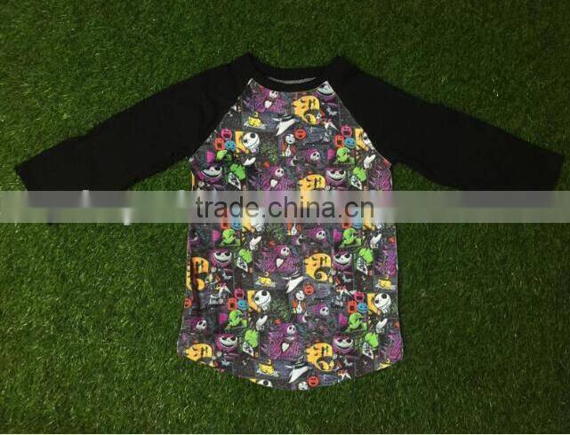 wholesale Baby Boutique Clothes Children Short Sleeve Shirt boy halloween printed shirt