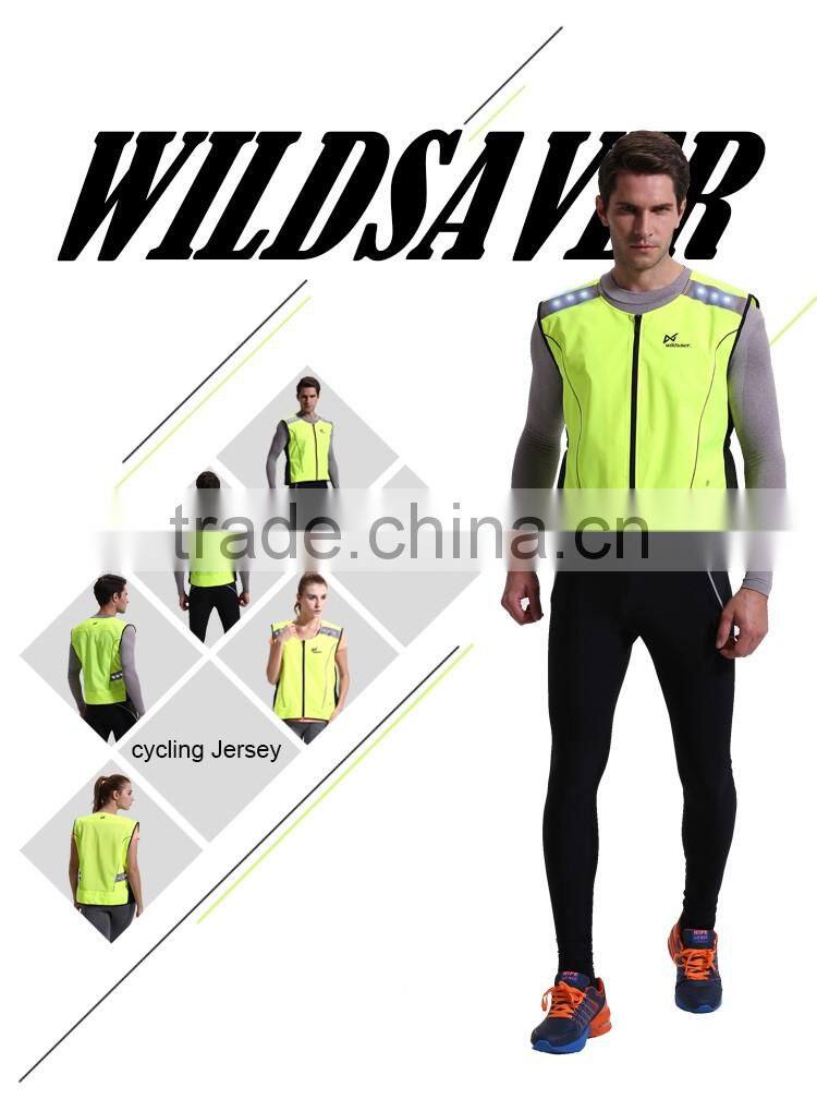 In-stock outdoor traffic nitght LED luminous cycling motorcycle vest