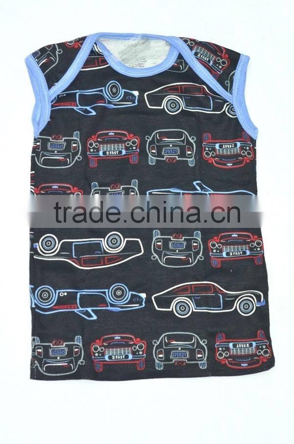 2016 wholesale spring and summer baby boy's T shirts cheap OEM baby vest