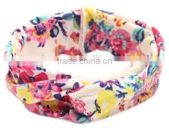 printed fabric kids headband, cross fabric headband for kids