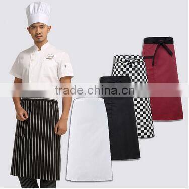 Hotel kitchen promotional advertising terylene black half-length work order processing custom logo manufacturers wholesale apron