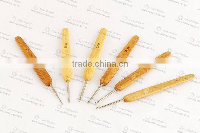 Knitting Needle Crochet Hook With Bamboo Material Crochet Hook Set