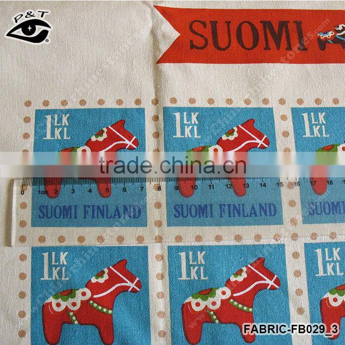 1.40 m Fresh Style Horse Check Cup Pattern Canvas Fabric Linen/Cotton Fabric Zakka Patchwork Fabric