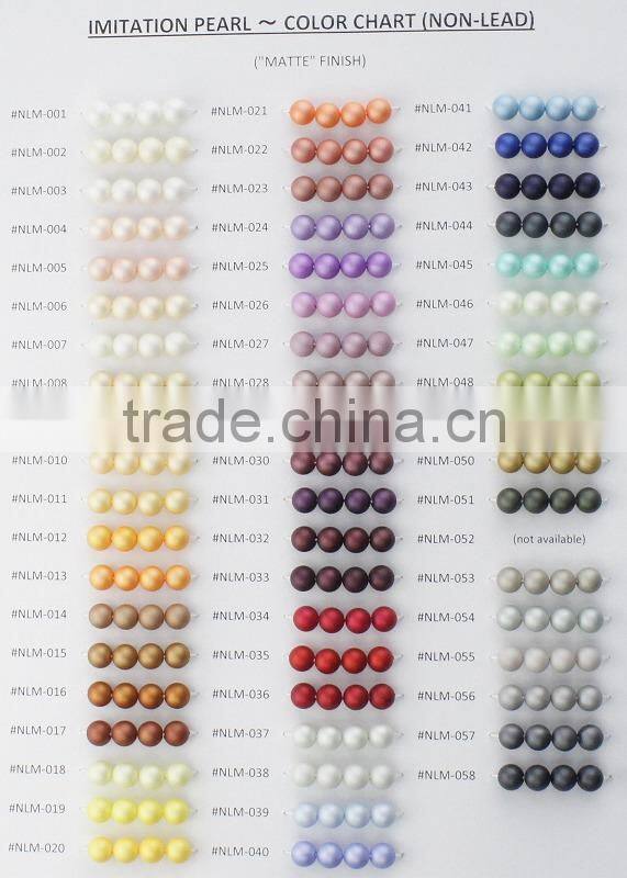 High quality colorful imitation pearl set made in Japan