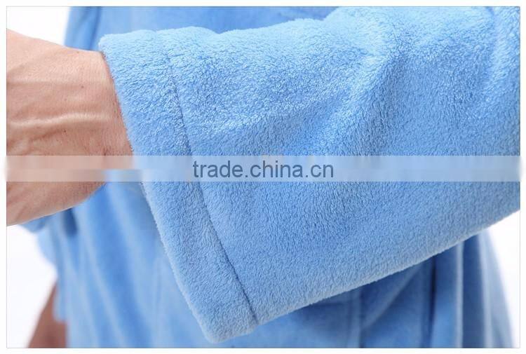 coral fleece beauty bathrobe unisex salon beauty bathrobe