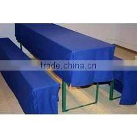 spandex beer garden bench table cover Biertischhussen table cover 3set beer bench table cover