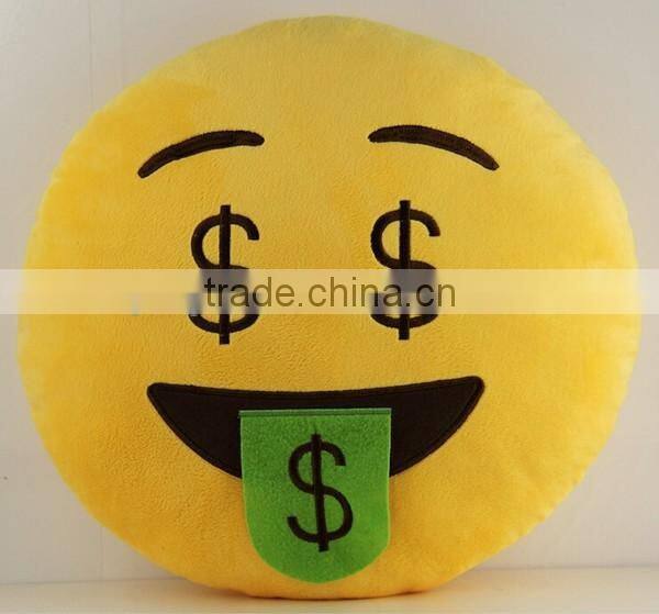 stuffed cartoon toy cute smiley face plush emoji pillow/cushion