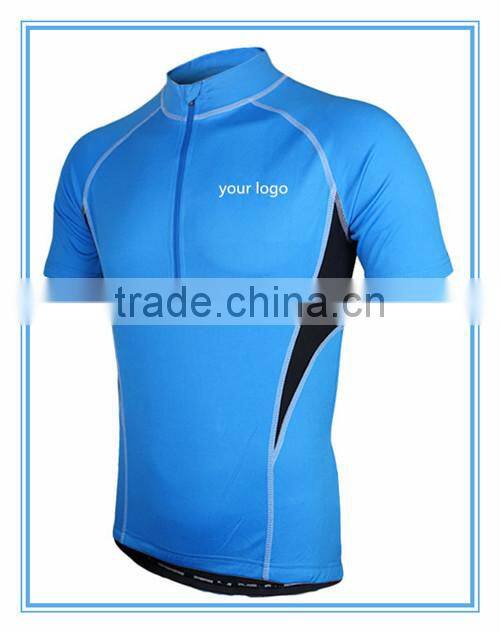 100% polyester cycling short sleeve shorts downhill jersey half-zipper cycling shorts