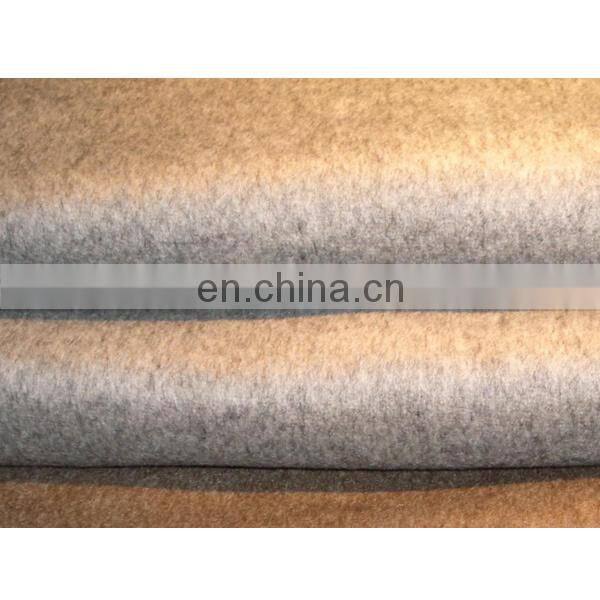 factory wholesale woolen 100% pure cashmere coat fabric (450g/sqm)