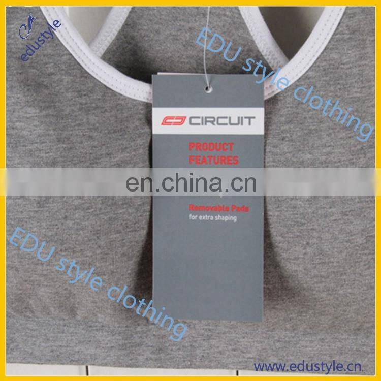 Wholesale Dri Fit Plain Dyed Ladies Fitness Cotton Tank Tops