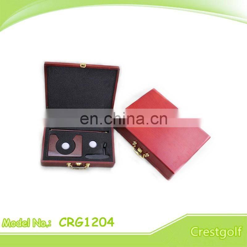 RED wood Portable Case golf putter gift set