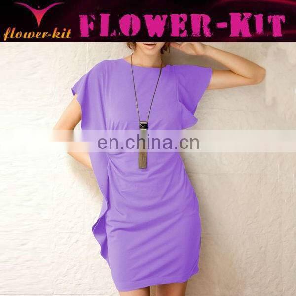 Pink Pleated fashion dress 2014