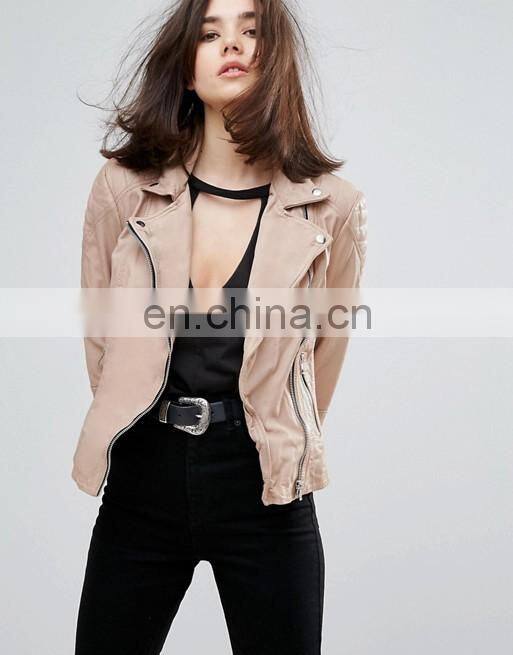 Latest new design women PU winter jackets