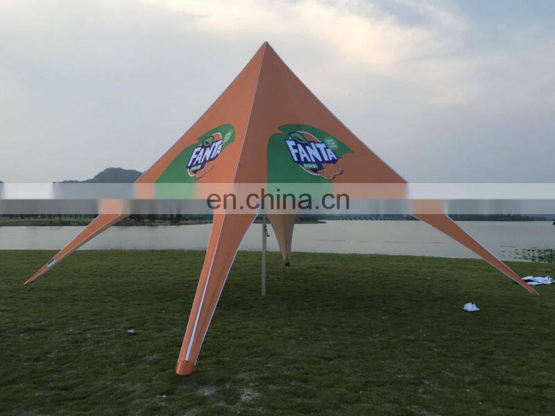 Fanta promotional orange single star tent for commercial event