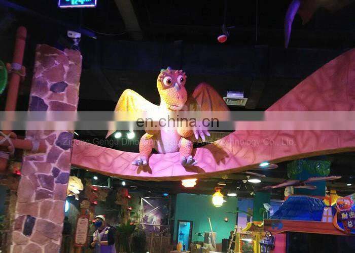 Indoor Playground High Simulation Cute Cartoon Dinosaur Model