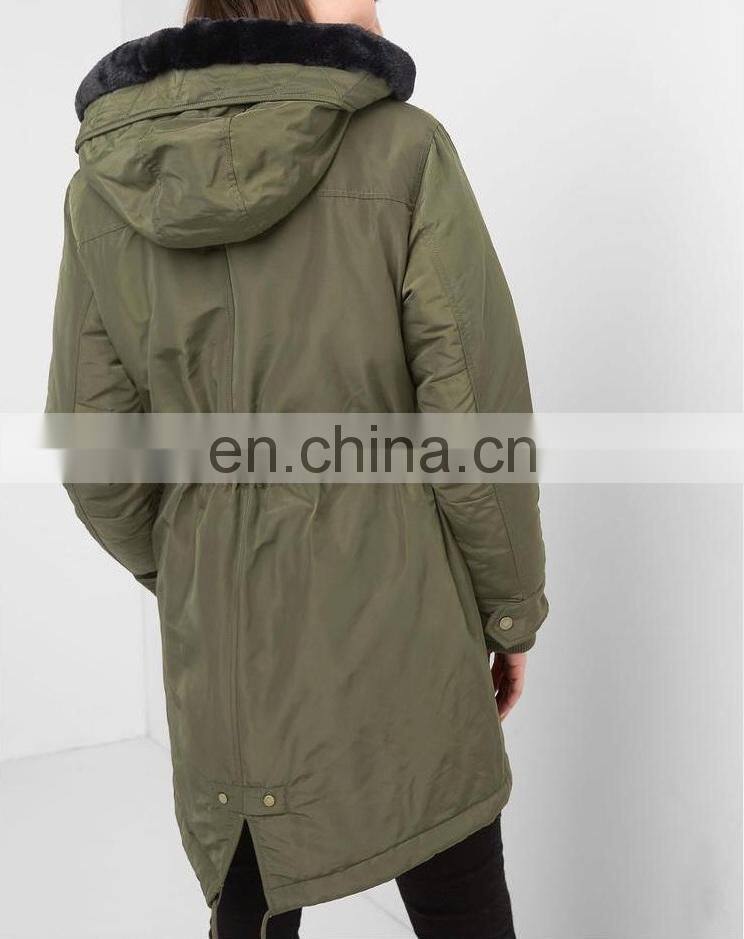 Cold Weather Clothing Woman Fashion Jacket Thicken Windbreaker