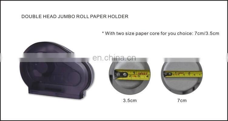 Black jumbo roll hand paper dispenser , hanging bathroom paper towel holder