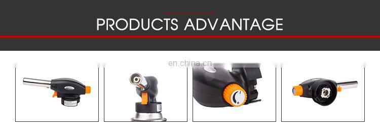 Micro flame mini gas cutting butane propane piezo ignition blow camping welding gas torch