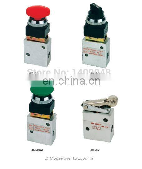 GOGO 3 way air Manual Mechanical control valve hand valve pneumatic 1/4 inch JM-07 wheel type with roller button