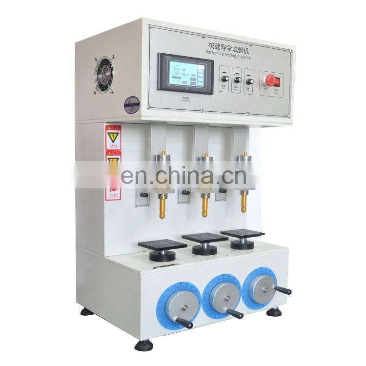 Three axis button life testing machine suit for button keyboardCalculator key life testing  High Standard   With Factory Price