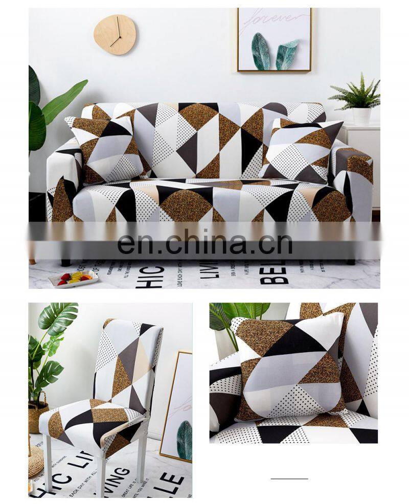 Amazon Hot Sell Stretch Slipcovers Sofa Elastic Universal Sofa Cover Single Loveseat Couch Cover  for Pets